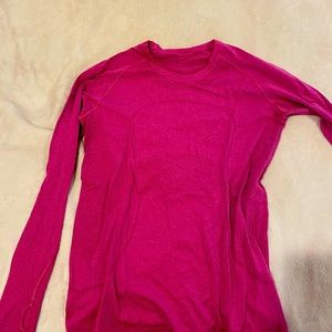 Lululemon running shirt pink size 10/12/Large